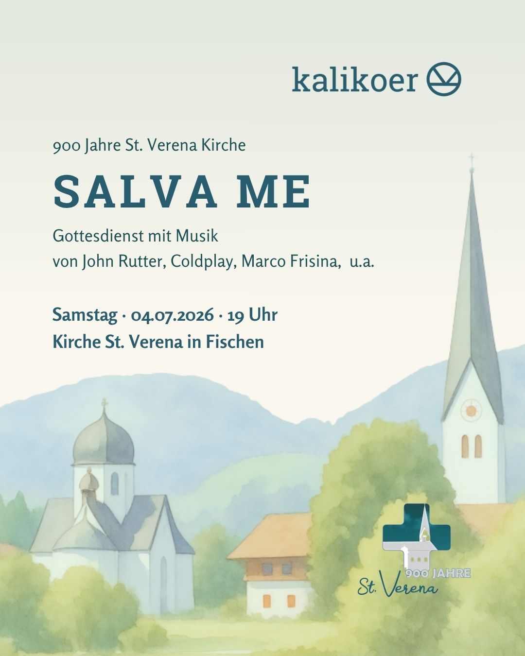 Plakat Salva me in Fischen